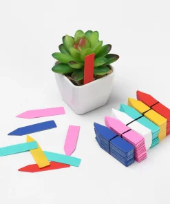 100-Pack Plastic Plant Labels for Seedlings and Garden Markers