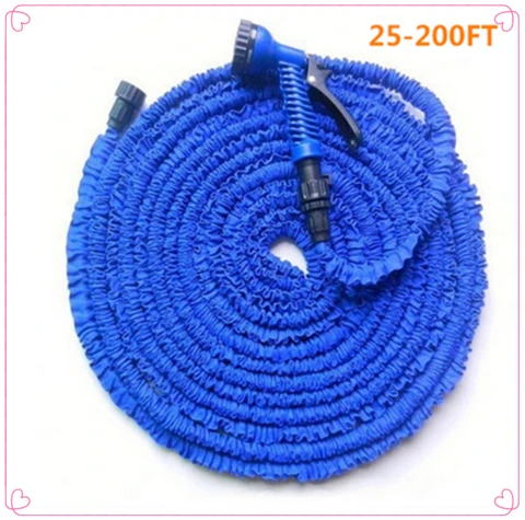 100FT Expandable Garden Hose Flexible Watering Hose with Connector