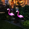 Solar Flamingo Stake Light, Waterproof LED Pathway Lantern