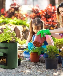 Fabric Grow Bags for Vegetables, 4/7/10 Gallon Planting Pots