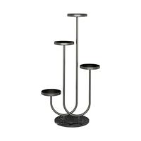 Iron Flower Pots Rack Garden Shelf 4 Tier Metal Plant Stand