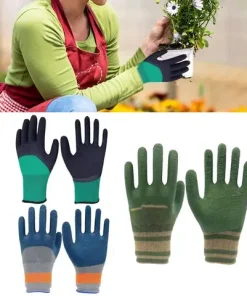 waterproof latex gardening gloves