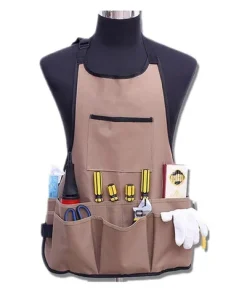 garden work apron with multiple pockets