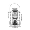 Squirrel proof bird feeder with steel cage