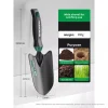 3-piece heavy-duty steel garden tool set