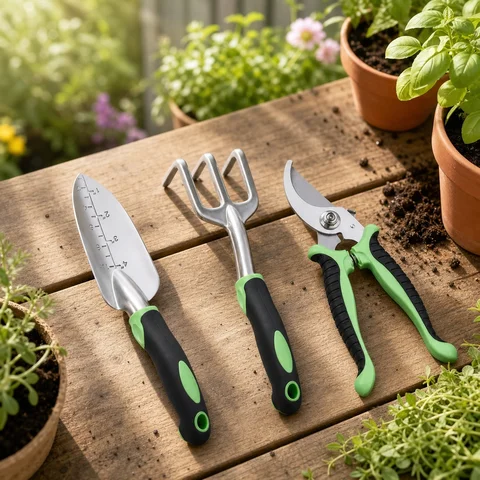 3-piece aluminum garden hand tool set