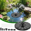 1.4W solar bird bath fountain pump floating with 6 nozzles