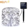 Solar Fairy String Lights, 12m 100 LED Waterproof Garden Lights